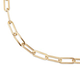 6.5mm Large Elongated Link Chain Anklet - Sumiye Co