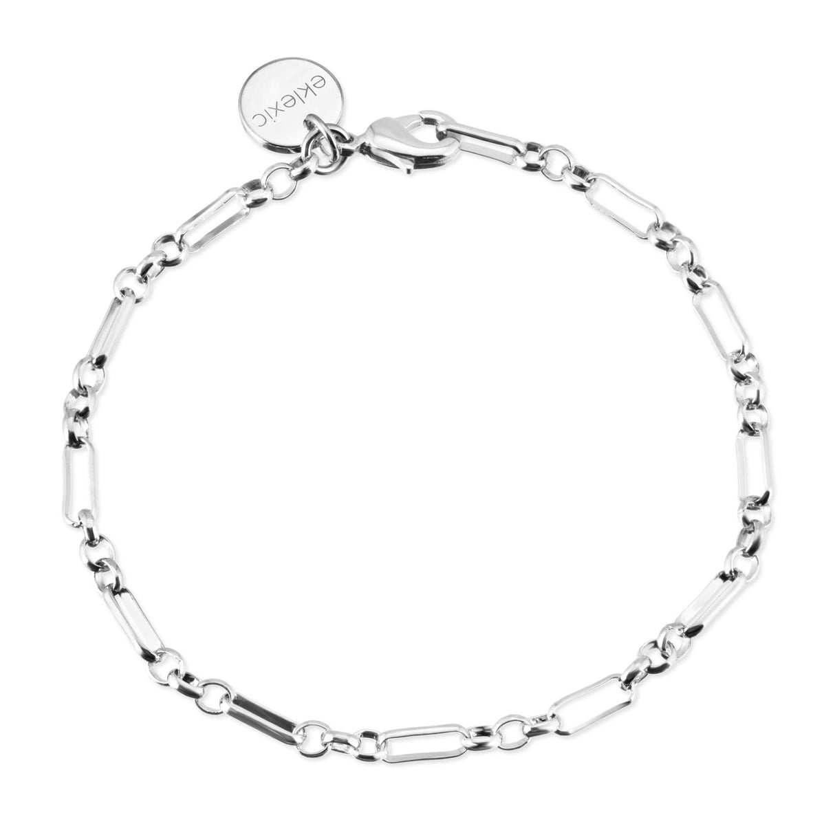 3.4mm Small Multi Link Silver Chain Anklet - Sumiye Co