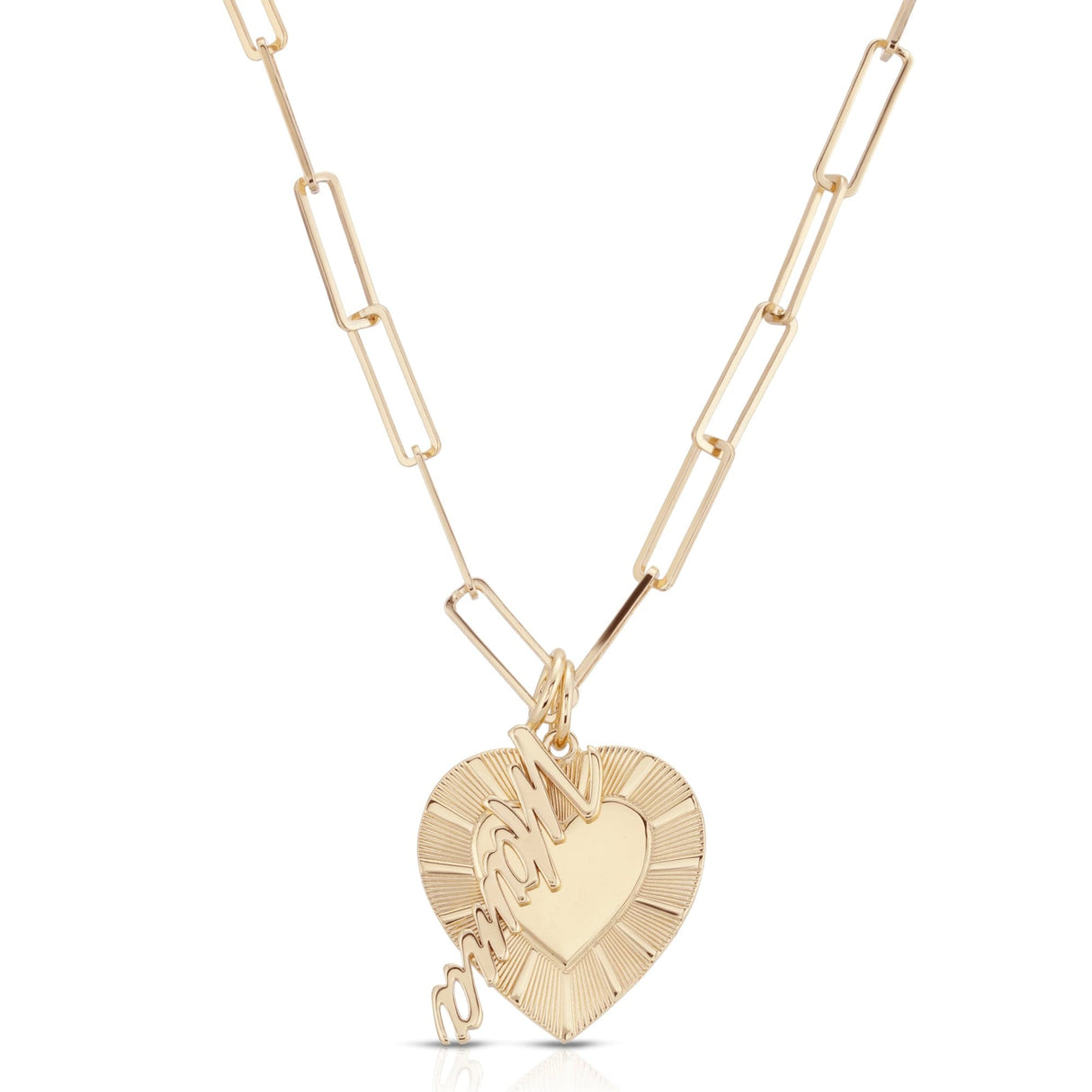 Charli Mama Heart Charm Necklace - Sumiye Co