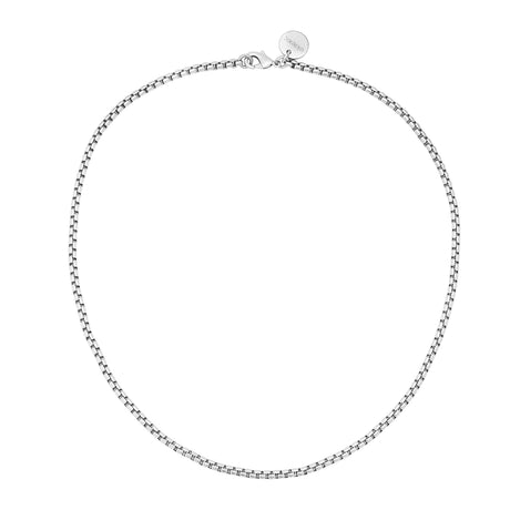 3mm Thin Luciana Box Chain Necklace - Sumiye Co