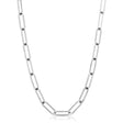 6.5mm Large Elongated Link Silver Chain - Sumiye Co