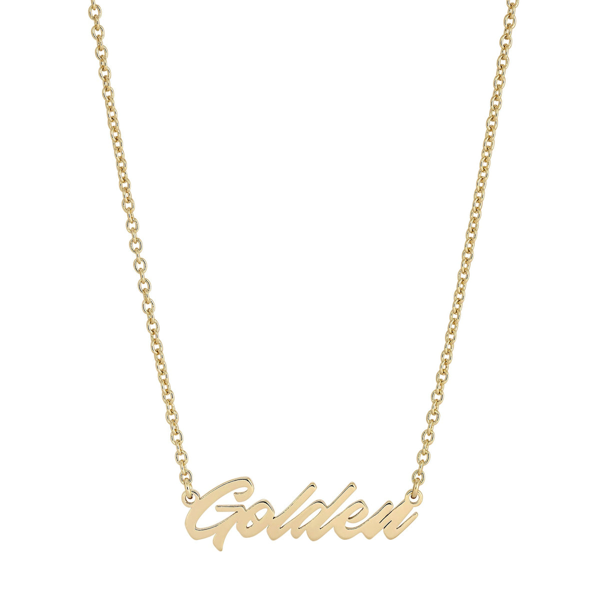 'Golden' Script Necklace - Sumiye Co