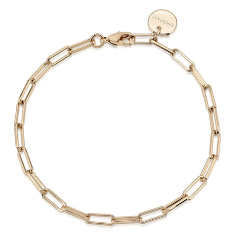 3.4mm Elongated Link Chain Anklet - Sumiye Co