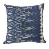 Indigo Ikat Pillow Cover-0