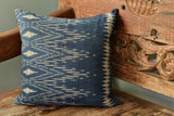 Indigo Ikat Pillow Cover-2