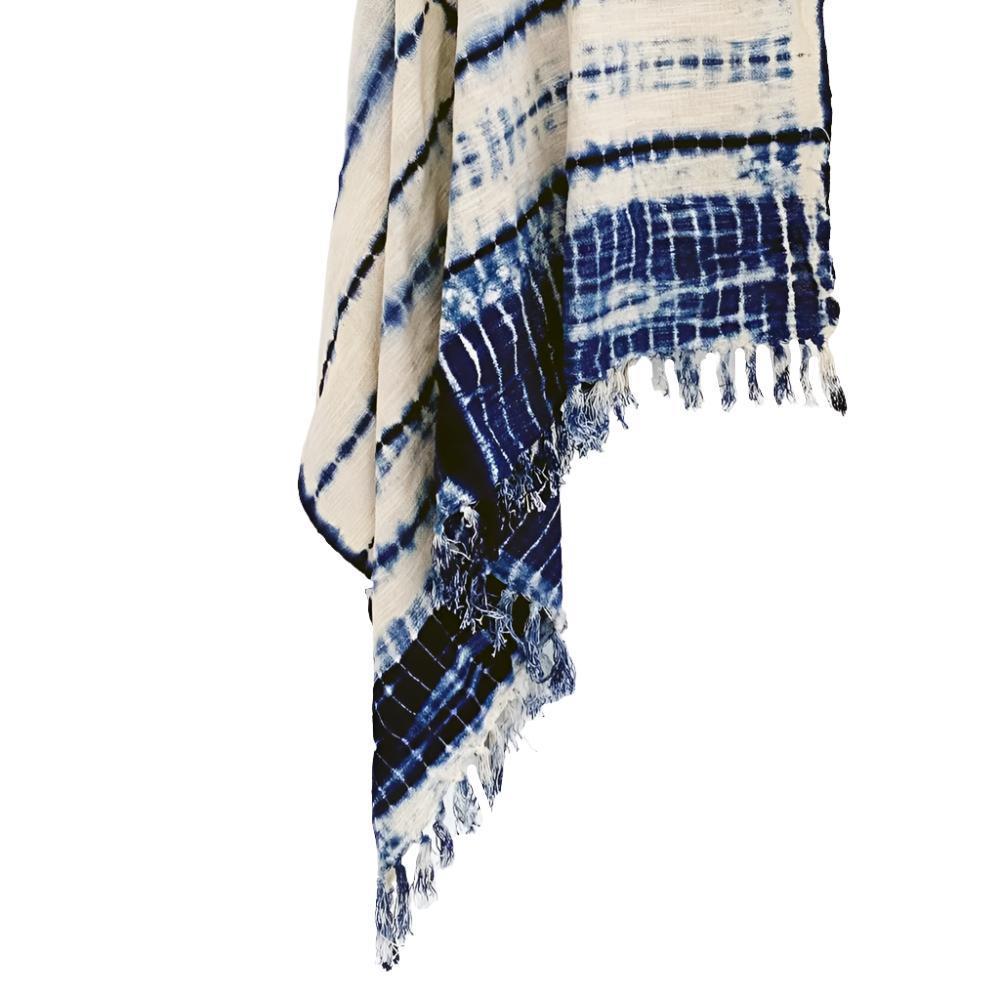 Indigo Shibori Throw - Spine - Sumiye Co