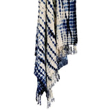 Indigo Shibori Throw - Vines - Sumiye Co