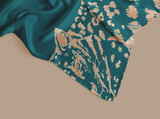 Jaguars Slim Silk Scarf in Teal-1