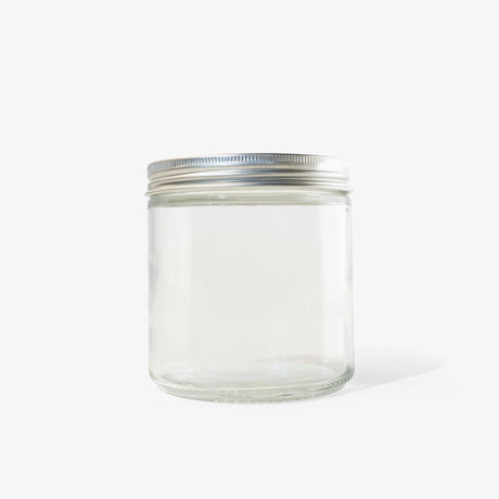 Glass Jar with aluminum lid