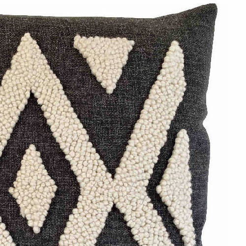 Punch Needle Ndebele Throw Pillow Cover - Pattern 2 - Sumiye Co