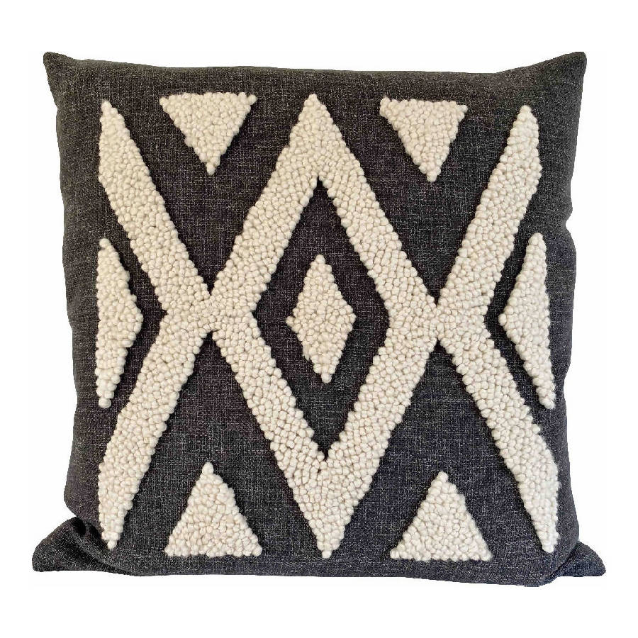 Punch Needle Ndebele Throw Pillow Cover - Pattern 2 - Sumiye Co