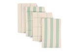 Kitchen Towels Set of 4, Reusable Dish Rags, Ecofriendly Cotton Tea Towels-1