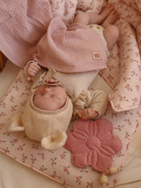 Muslin Baby Swaddle Blanket "Baby Pink" by Moi Mili - Sumiye Co