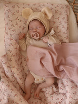 Muslin Baby Swaddle Blanket "Baby Pink" by Moi Mili - Sumiye Co