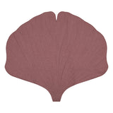 Linen “Dirty Pink” Ginkgo Leaf Mat by Moi Mili - Sumiye Co