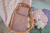 Linen "Powder Pink" Flower Child Cover Set by Moi Mili - Sumiye Co