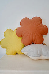 Flower Pillow Linen "Sandy Lily" | Kids Room & Nursery Decor - Sumiye Co