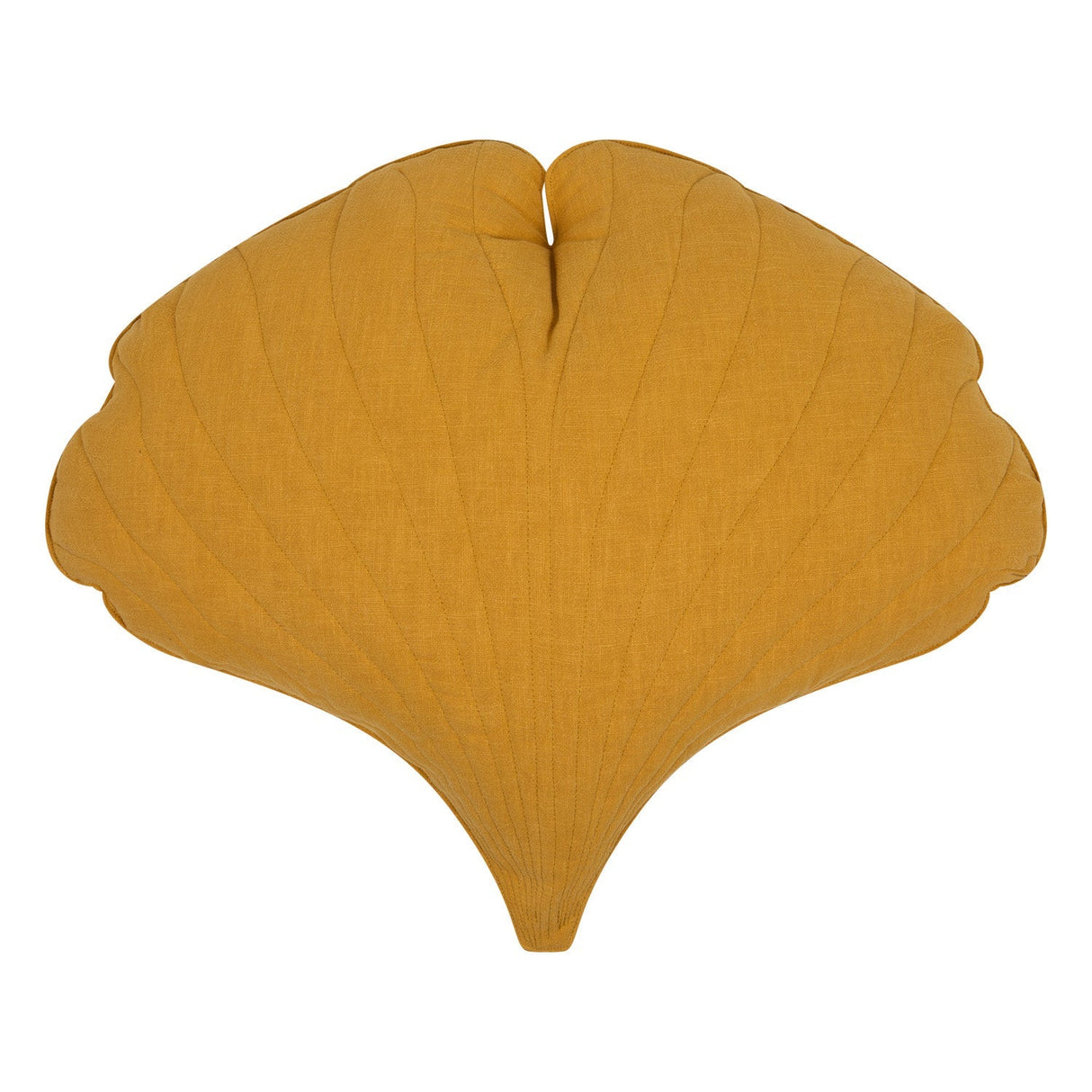 Ginkgo Leaf Pillow Linen “Mango” | Kids Room & Nursery Decor - Sumiye Co