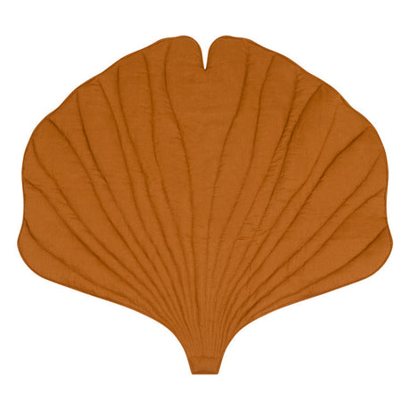 Linen “Caramel” Ginkgo Leaf Mat by Moi Mili - Sumiye Co