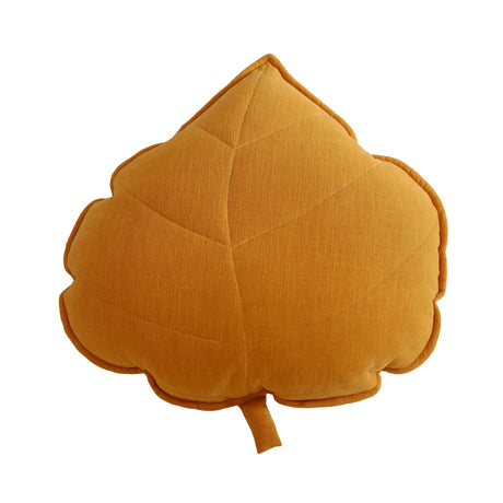 Leaf Pillow Linen “Mango” | Kids Room & Nursery Decor - Sumiye Co