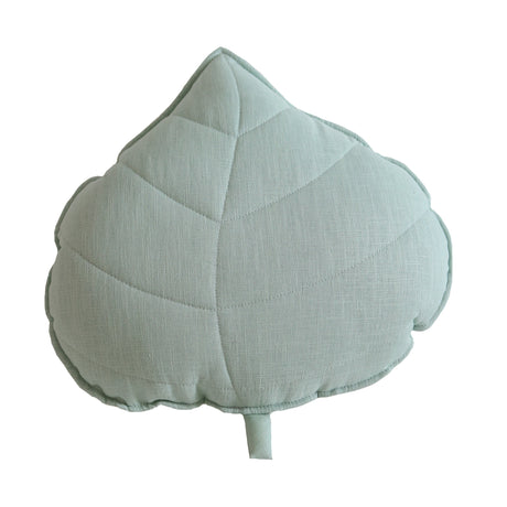 Leaf Pillow Linen “Mint” | Kids Room & Nursery Decor - Sumiye Co