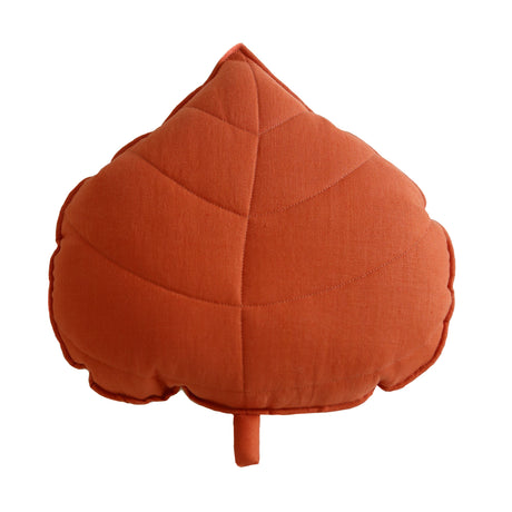 Leaf Pillow Linen “Papaya” | Kids Room & Nursery Decor - Sumiye Co