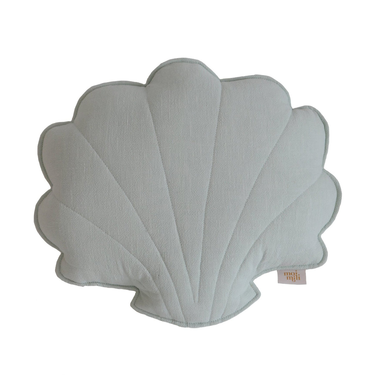 Linen “Mint” Shell Pillow