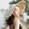 Wide Brim Jute Straw Hat In Natural Beige - Sumiye Co