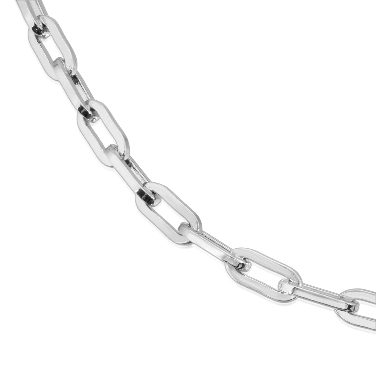 Silver Medium Link Chain Bracelet - Sumiye Co