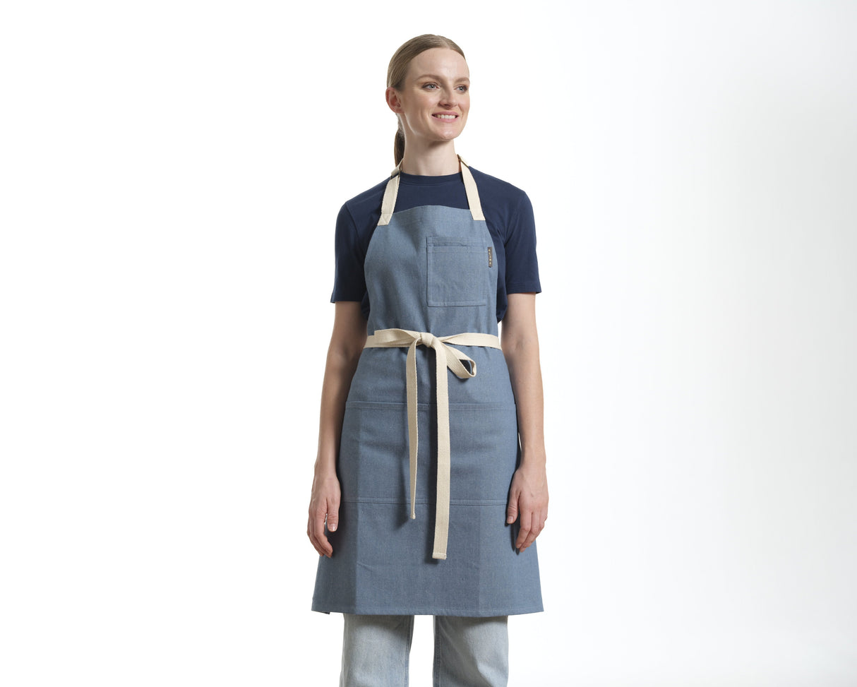 Bib Apron with Pockets, Cotton Apron for Women and Men-1