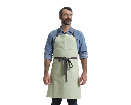 Bib Apron with Pockets, Cotton Apron for Women and Men-8