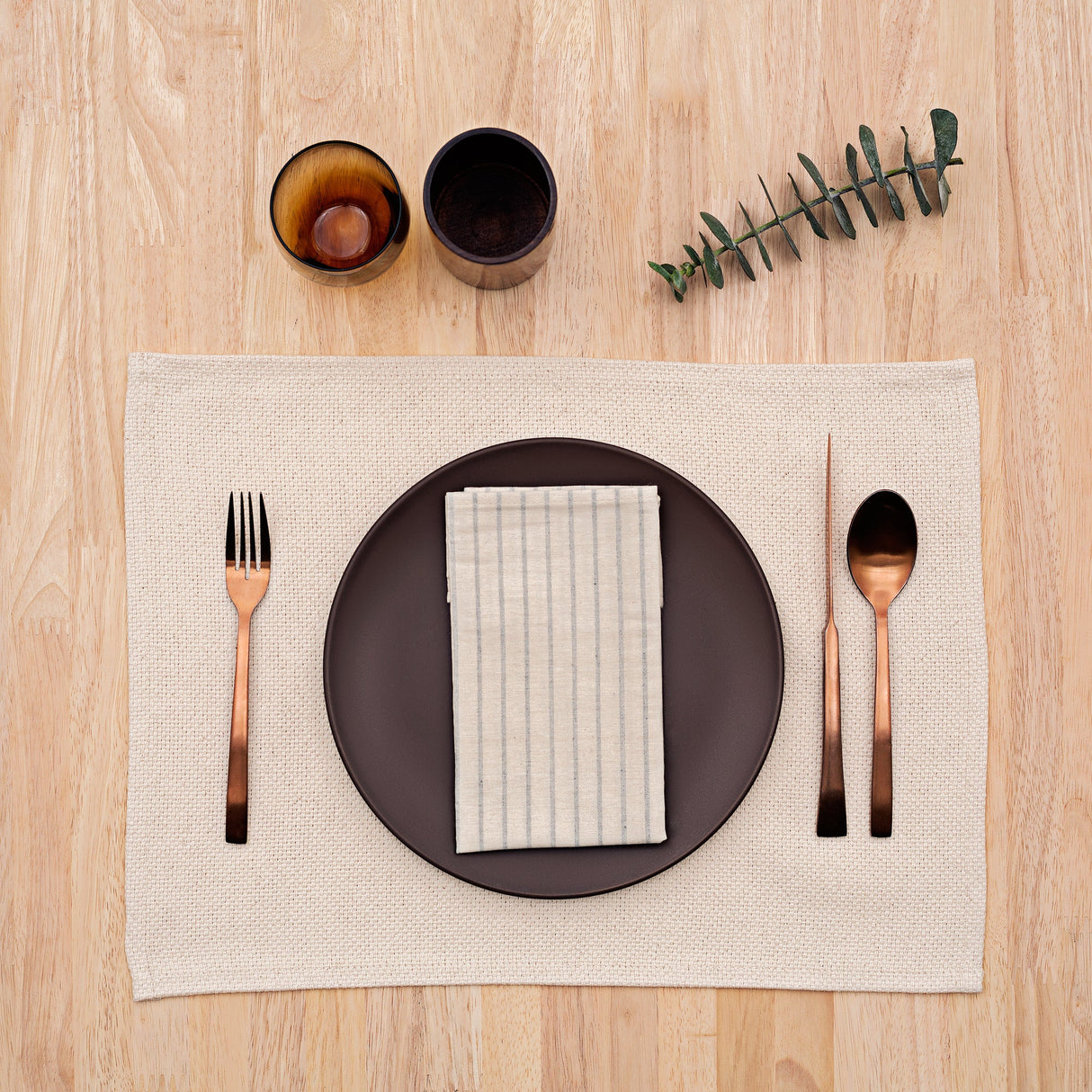 Placemats Set | Sustainable Cotton (Blue) - Sumiye Co