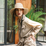 Jute Straw Hat In Nude Beige - Sumiye Co