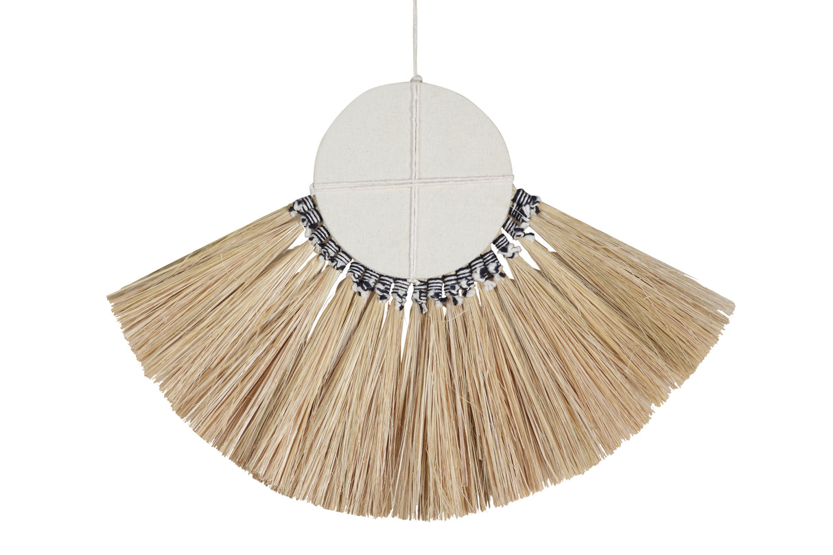 Wall Mirror - 13 in | Soleil Fringe Boho Decor - Sumiye Co