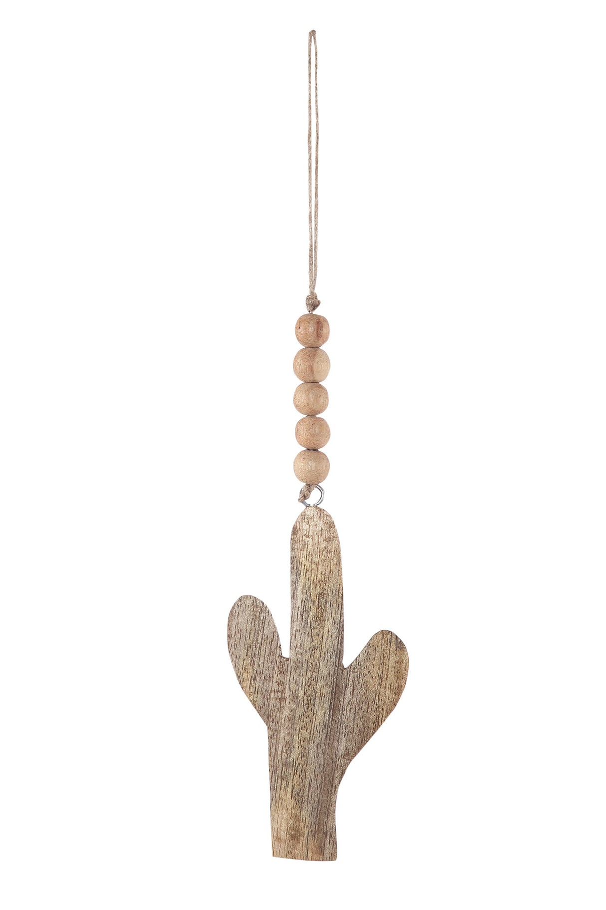 Handmade Wooden Charm - Cactus - 11 inches (Set of 3) by The Artisen - Sumiye Co