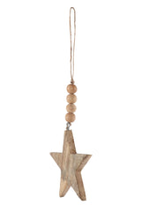 Handmade Wooden Charm - Star 10 inches (Set of 3) by The Artisen - Sumiye Co