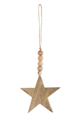 Handmade Wooden Charm - Star 10 inches (Set of 3) by The Artisen - Sumiye Co