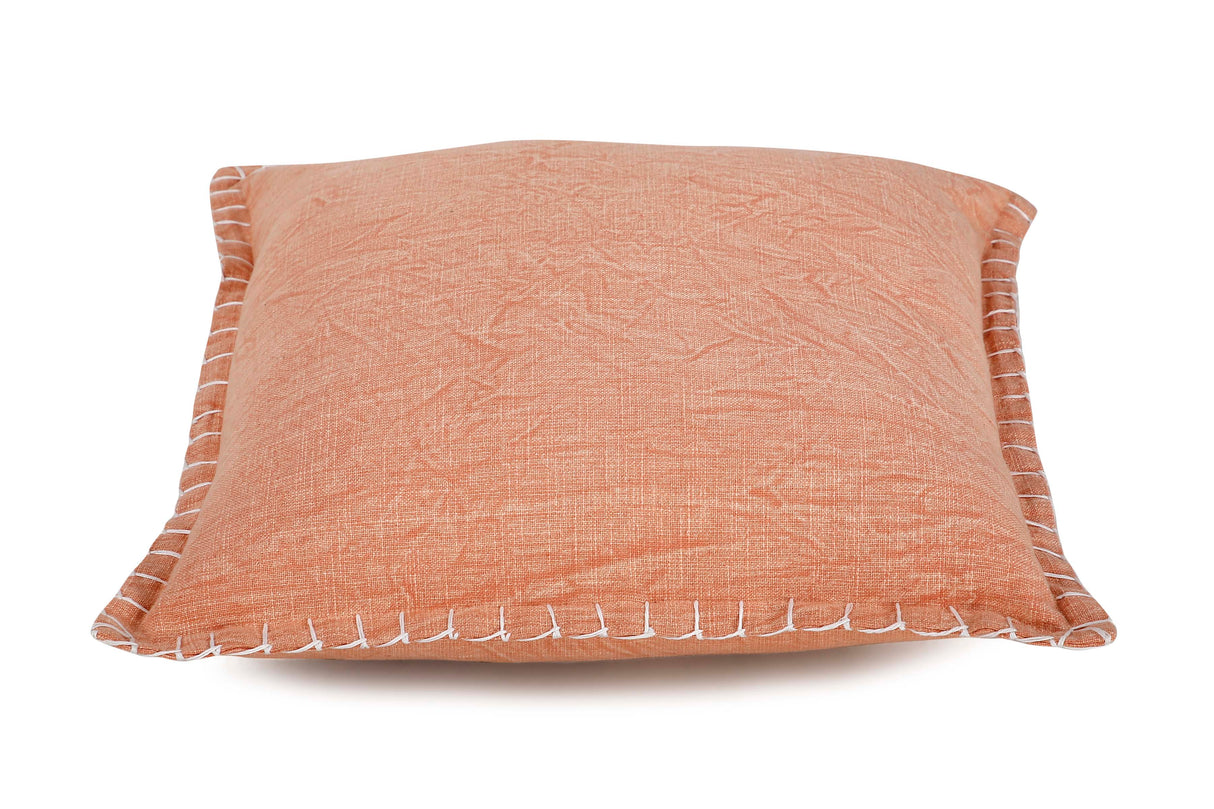 Stone Washed Throw Pillow, Rasberry Blush - 21x21 Inch by The Artisen - Sumiye Co