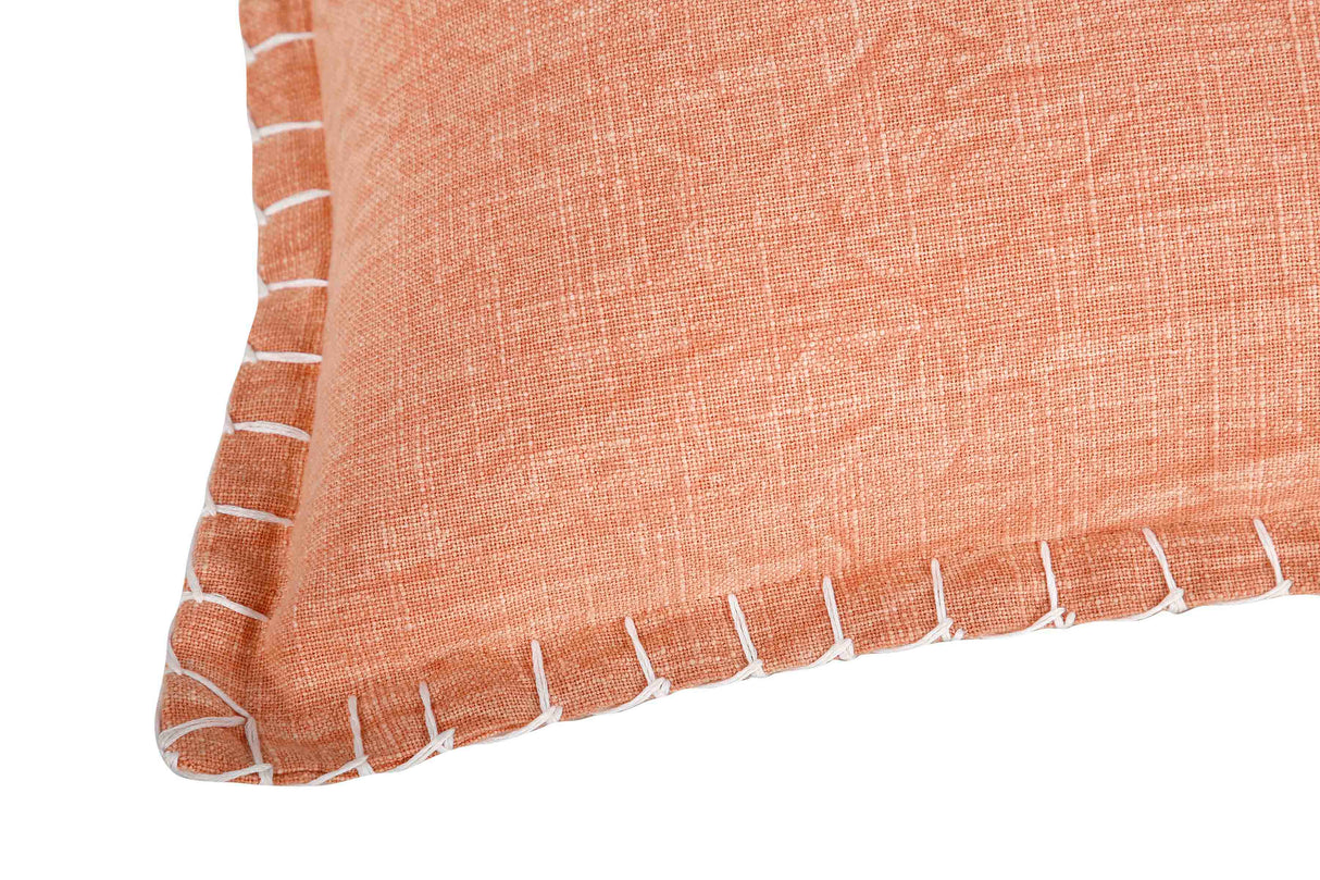 Stone Washed Throw Pillow, Rasberry Blush - 21x21 Inch by The Artisen - Sumiye Co