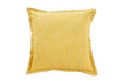 Stone Washed Throw Pillow, Yellow - 21x21 Inch by The Artisen - Sumiye Co