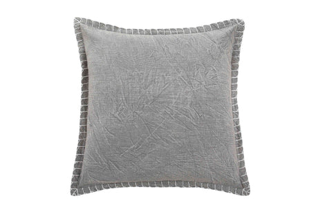 Stone Washed Throw Pillow, Grey - 21x21 Inch by The Artisen - Sumiye Co