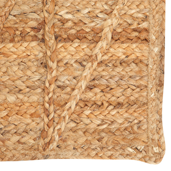 Triangle Jute Doormat Rug, Natural -  2 x 3 ft by The Artisen - Sumiye Co