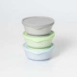 Start Solids: Bowls and Lids 3-Pack - Solid Hipster