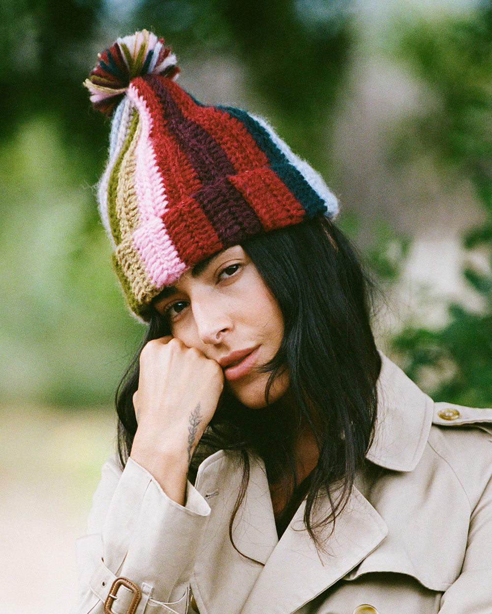 Alpaca Beanie - Mom's Rainbow - Sumiye Co