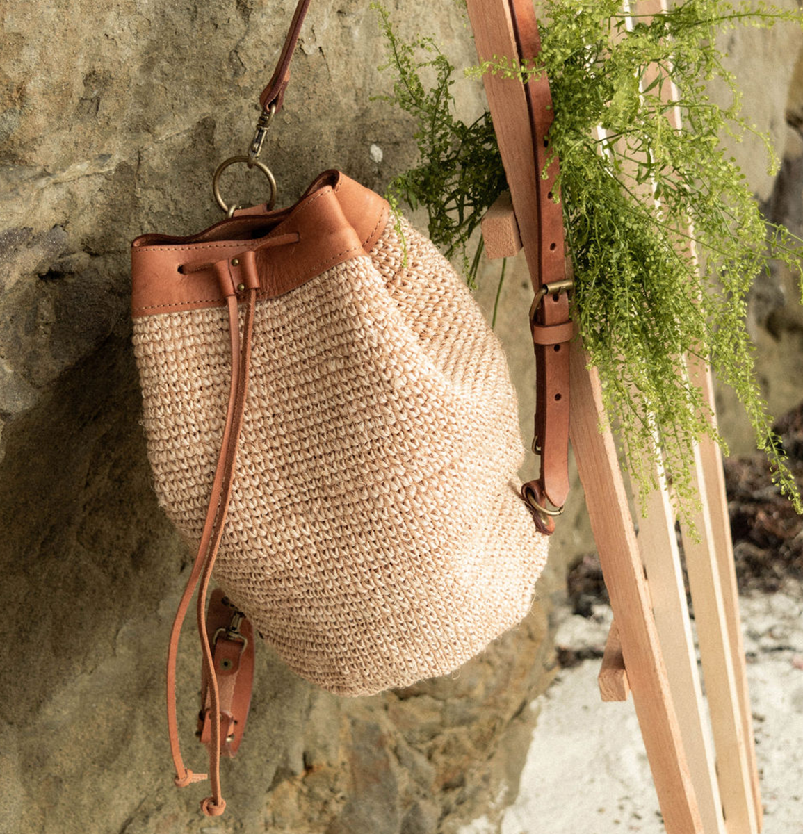 Transito Woven Mini Backpack - Natural