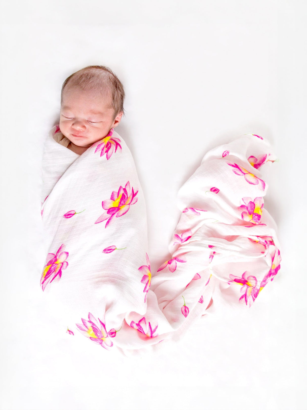 Organic Swaddle Set - Enchanted Garden (Magical Lotus & Flower Bud)-1