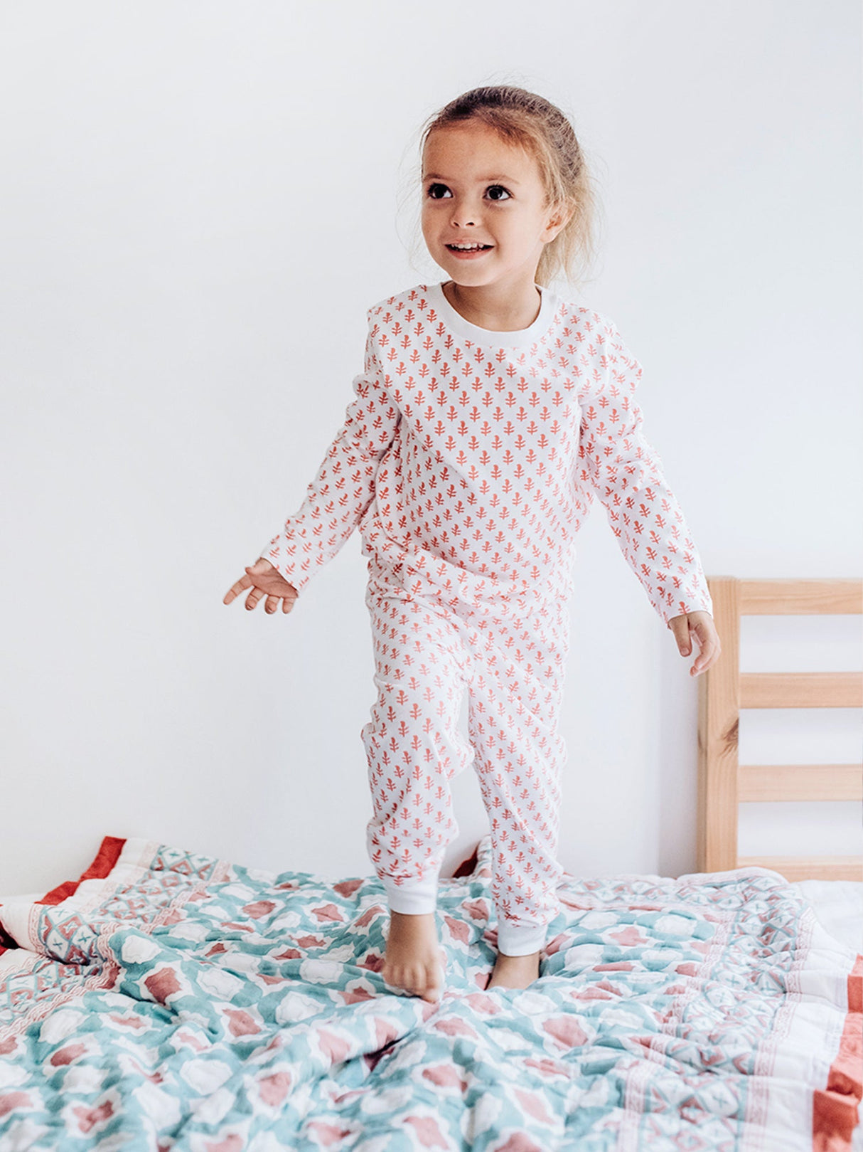 Toddler & Big Kid Cotton Knit PJ Set (Pink City)-0