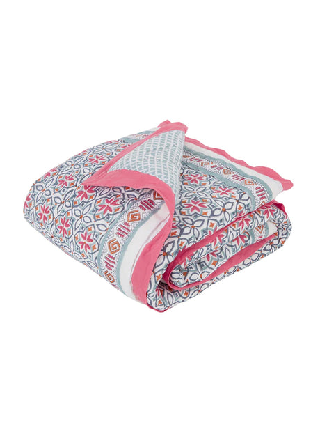 Seminyak Pink Cotton Quilt-0