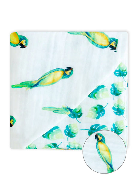 Organic Snug Blanket - Parrots-0