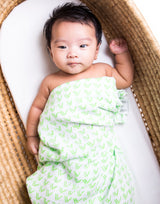 Organic Swaddle - Grass-1